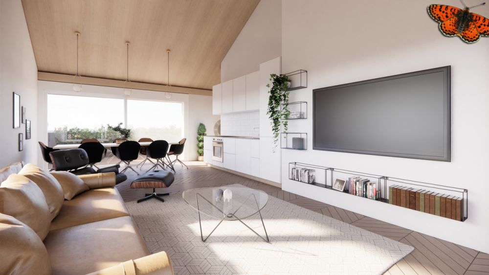 Appartement neuf en attique de 3,5 pièces à St-Aubin (FR) -  Bild 1