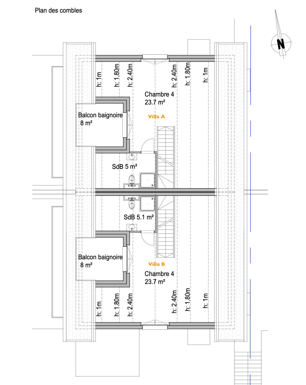 Magnifique villa jumelée de 5.5 pièces à Le Mont-sur-Lausanne (lotA) -  Bild 11