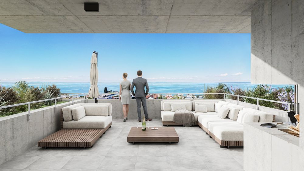 Luxuriöse 6½-Zi.-Dachmaisonette am Bodensee mit unverbaubarer Seesicht - Bild 1