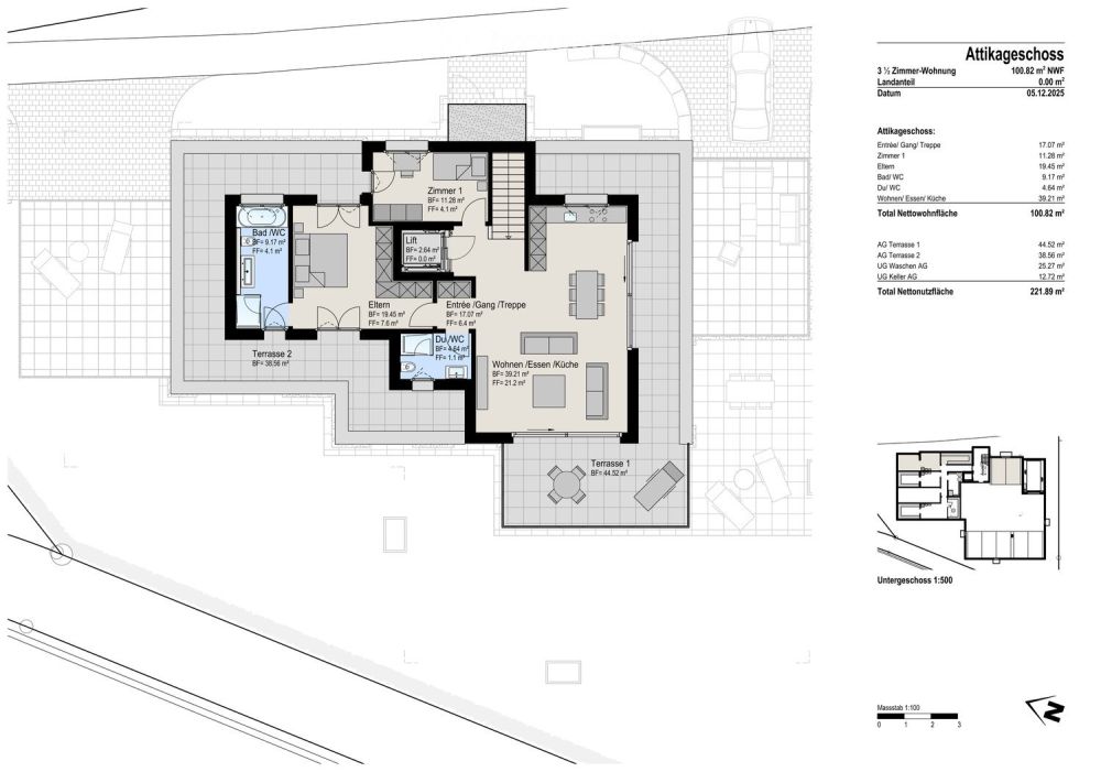 3½-Zimmer-Attikawohnung im Neubau – sonnig, modern und top gelegen in Wilen b. Wollerau - Bild 6