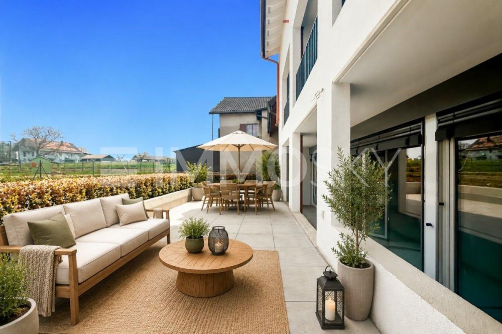Magnifique appartement 4.5 pièces neuf au coeur de Sullens (lot 1) - Somptueuse terrasse (homestaging)