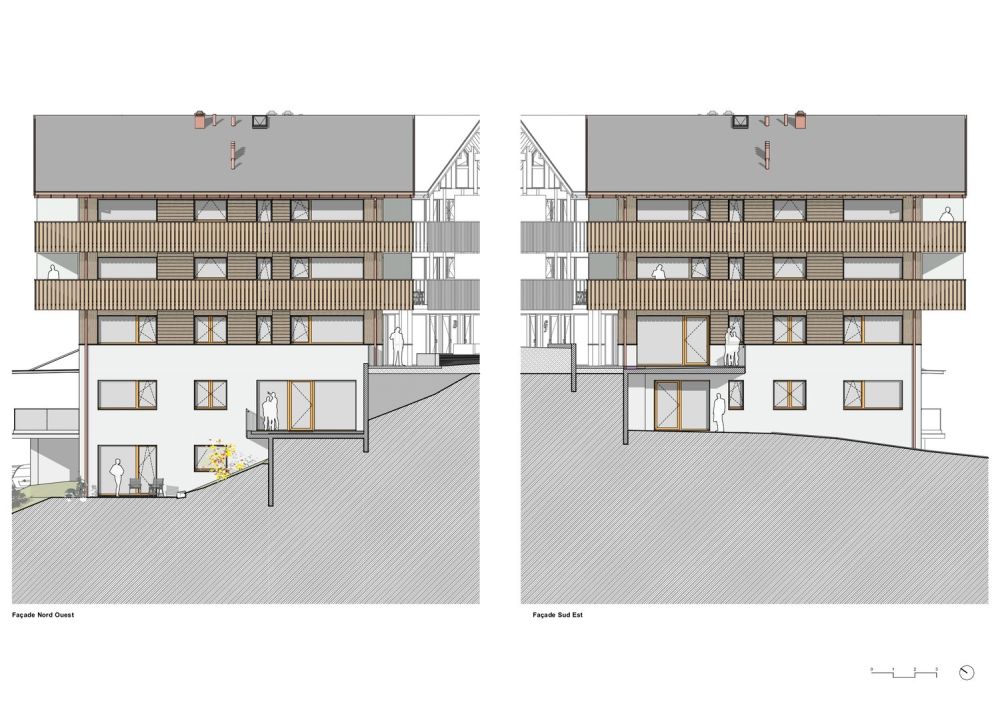 Promotion - Les Echères - 2307-ECHE-EXE-9510 Fac?ades Nord-Ouest _ Sud-Est