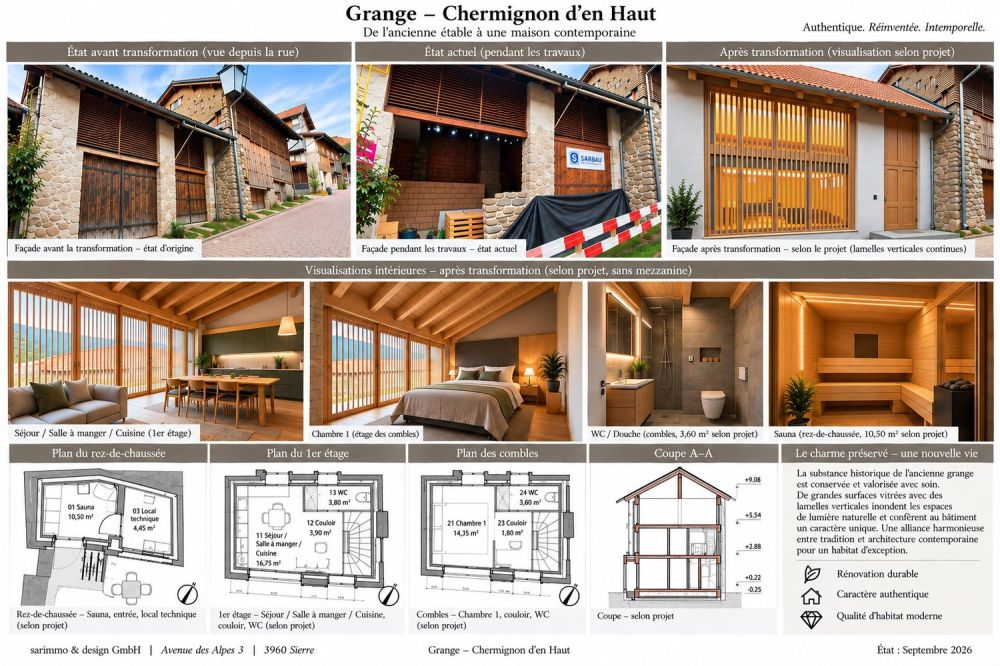 Grange valaisanne à terminer soi-même – projet autorisé, travaux déjà commencés -  Bild 2