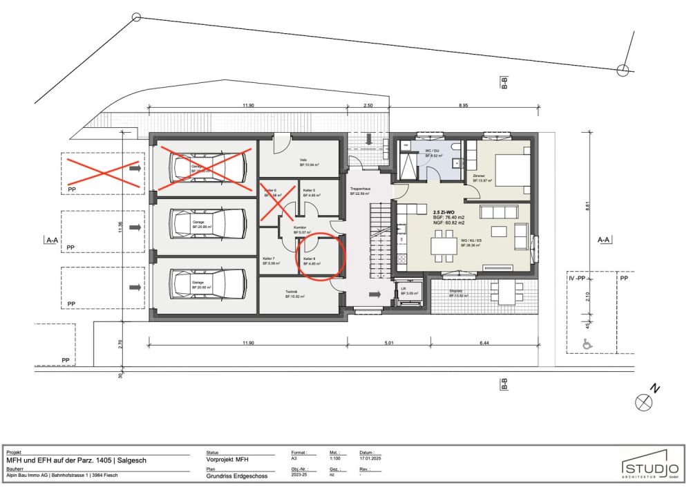 Neubauprojekt: Moderne 2.5-Zimmer-Wohnung mit Terrasse in Salgesch -  Bild 3