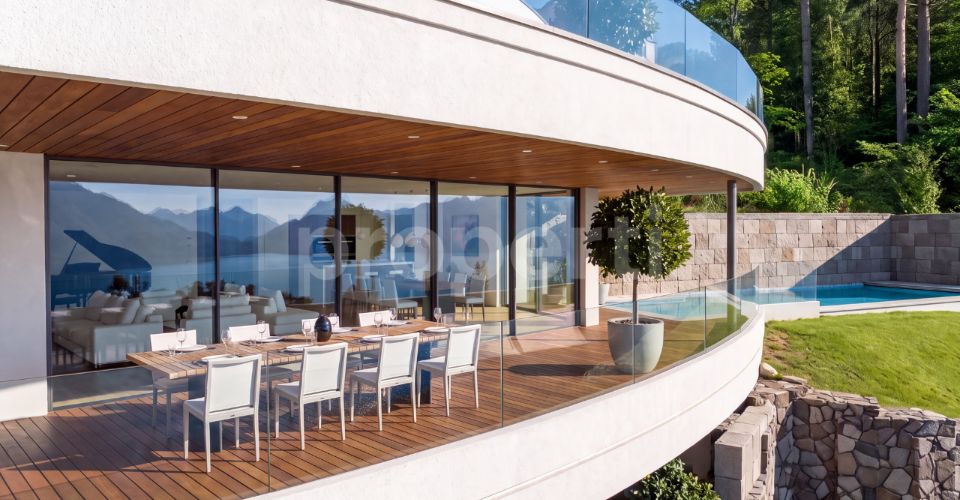 Laurus · Villa, Seesicht, Pool, Attika · Neubau in Weggis - Villa 10 pièces - image - 1