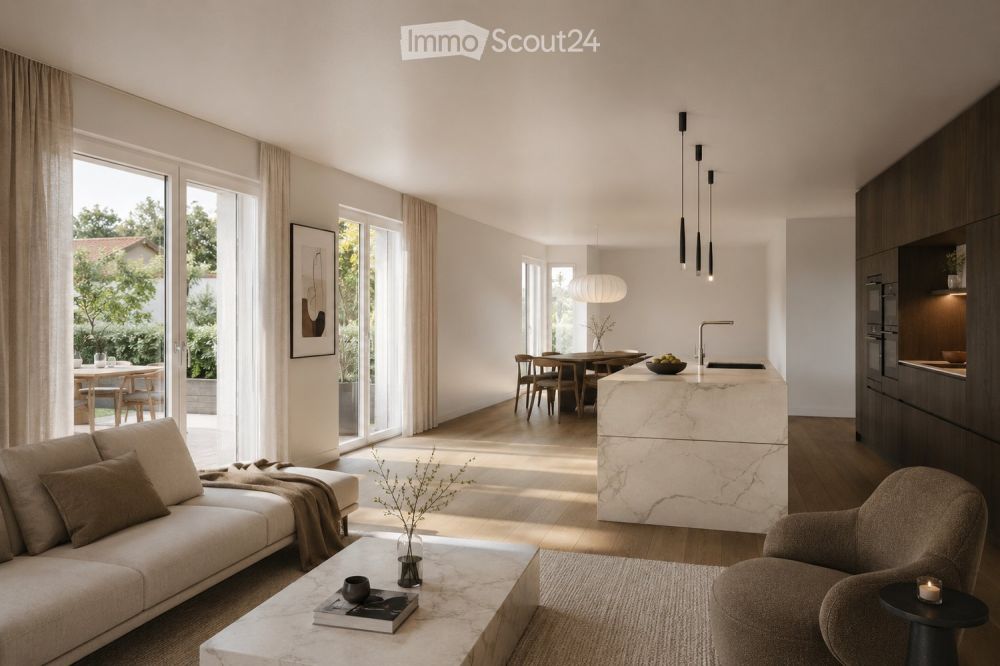Moderne 3.5-Zimmer-Neubauwohnung mit Loggia und Garten in Allschwil -  Bild 1