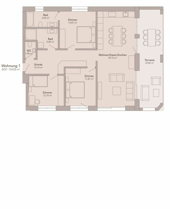 4.5-Zimmer-Wohnung EG ERSTWOHNSITZ -  Bild 5