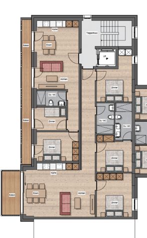 Primavera Saas-Grund. Neue 4.5 Zimmerwohnung, klassische Zweitwohnung ohne Mietv -  Bild 13