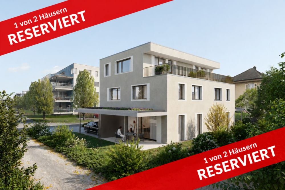 1 von 2 Häusern RESERVIERT - 5.5-Zi. Doppelhaushälfte -  Bild 1