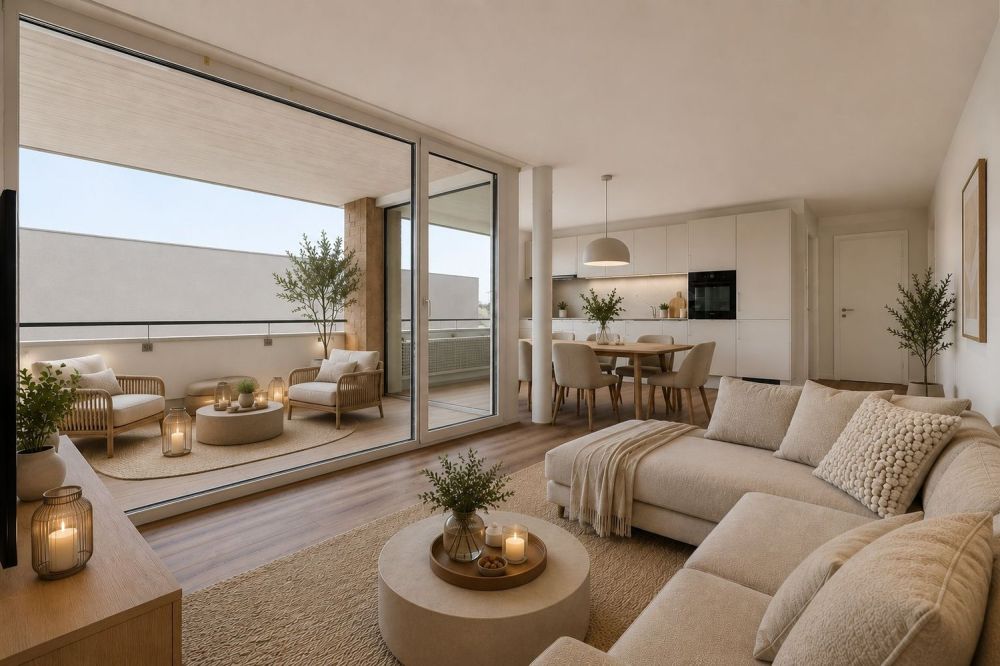 Modern wohnen und entspannen – Neubauwohnung mit sonniger Loggia -  Bild 1
