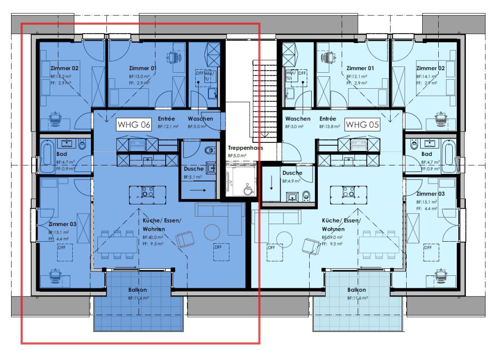 Wohnen in Amsoldingen: Moderne Neubau 4.5-Zimmerwohnung im Dachgeschoss -  Bild 4