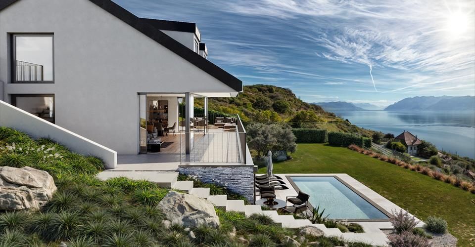 Exceptionnelle villa individuelle, vue plongeante sur le lac ! - Maison 6.5 pièces - image - 4