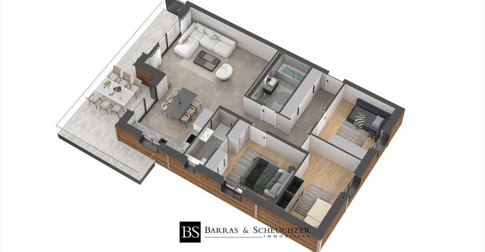 LOT 5 - 4.5 pièces neuf avec grand balcon et vue - Appartement 4.5 pièces - image - 5