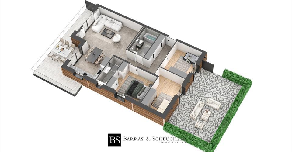 LOT 3 - 4.5 pièces neuf avec balcon et jardin - Appartement 4.5 pièces - image - 4