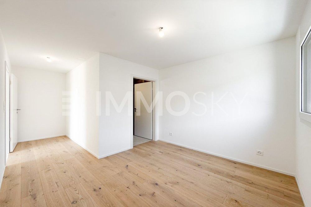 3.5 pièces neuf avec combles d'env. 69 m² et grand balcon (Lot B5-8.1) - Chambre d'environ 12 m2 avec salle d'eau