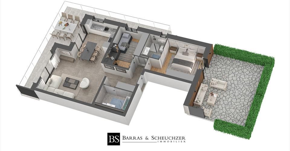 LOT 2 - 3.5 pièces neuf en résidence principale avec jardin - Appartement 3.5 pièces - image - 4