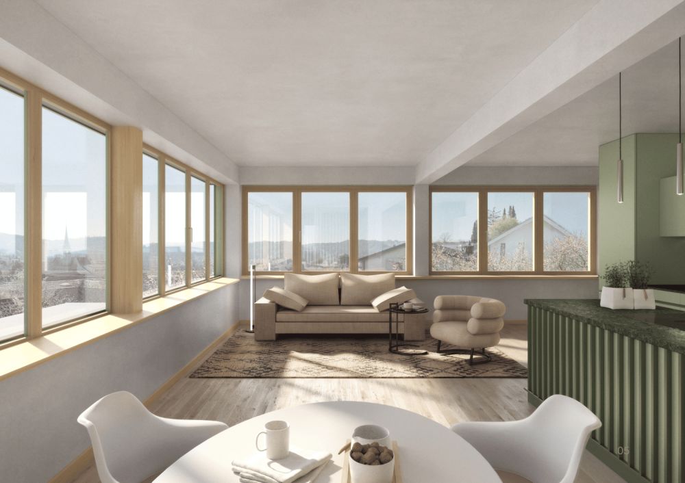 NEUBAU Attika-Maisonette 4.5 oder 5.5 Zimmer am Lägernhang -  Bild 2