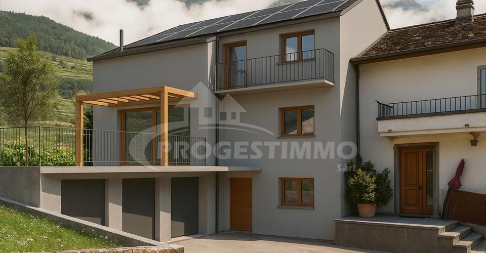 RENAISSANCE D'UN MAZOT AU COEUR DE FULLY - Maison 5.5 pièces - image - 3