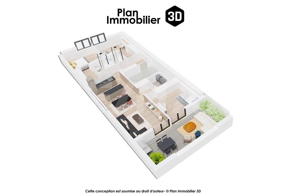 PROMOTION EN VENTE SUR PLAN  LOT B5, APPARTEMENT 4,5 PIÈCES AVEC LOGGIA -  Bild 6