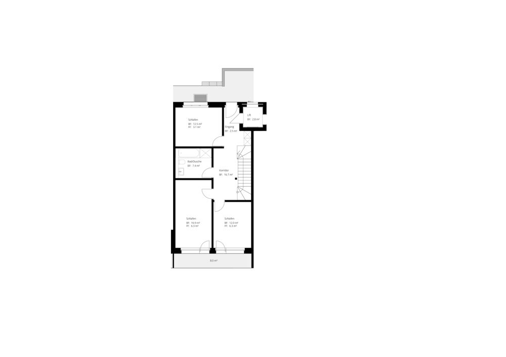 Neue, exklusive 4.5-Zimmer-Duplex-Attikawohnung - Wohnen wie im Einfamilienhaus -  Bild 9