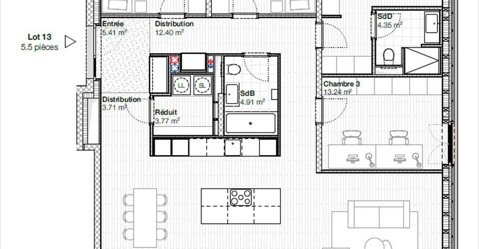 Appartement 5.5 pièces - Appartement 5.5 pièces - image - 4