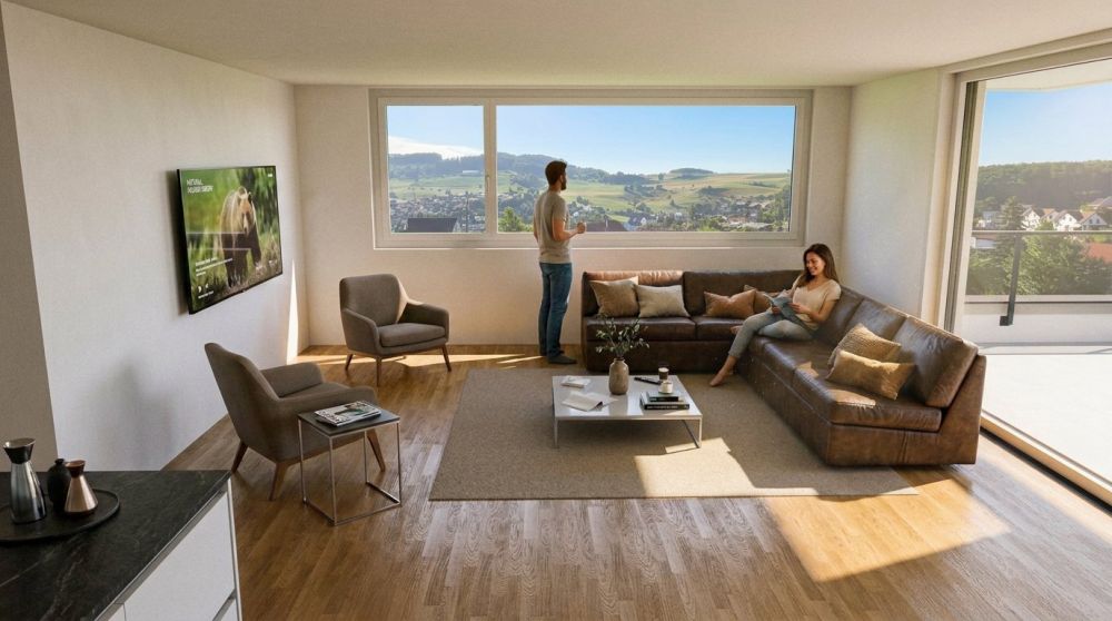 4.5-Zimmer-Neubauwohnungen mit Balkon oder Sitzplatz  in Niederdorf -  Bild 9