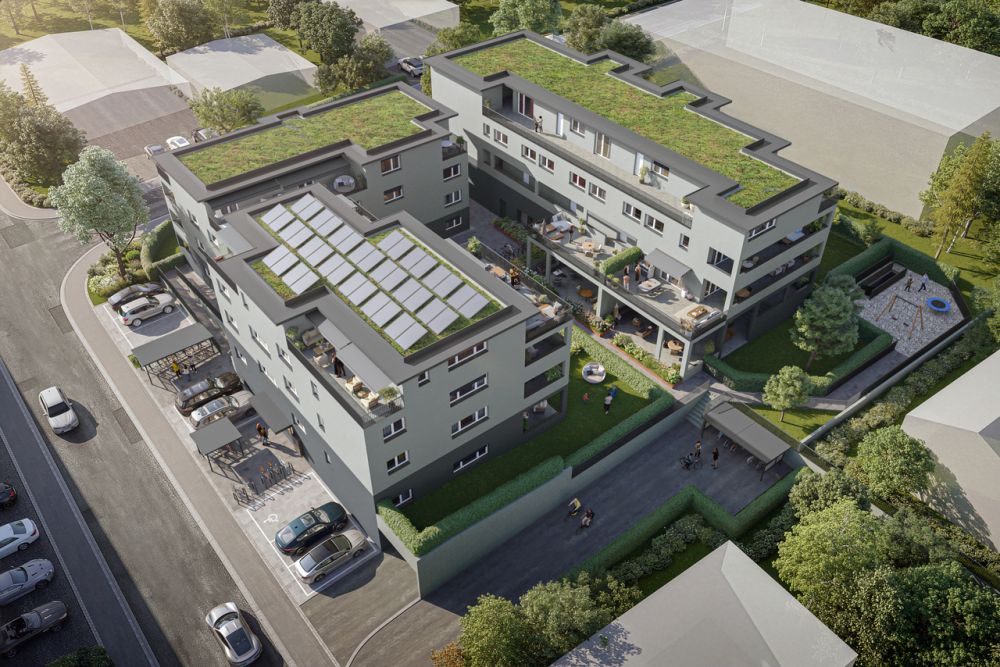 2.5-Zimmer-Attikawohnung - Aussenvisu_Gesamtüberbauung