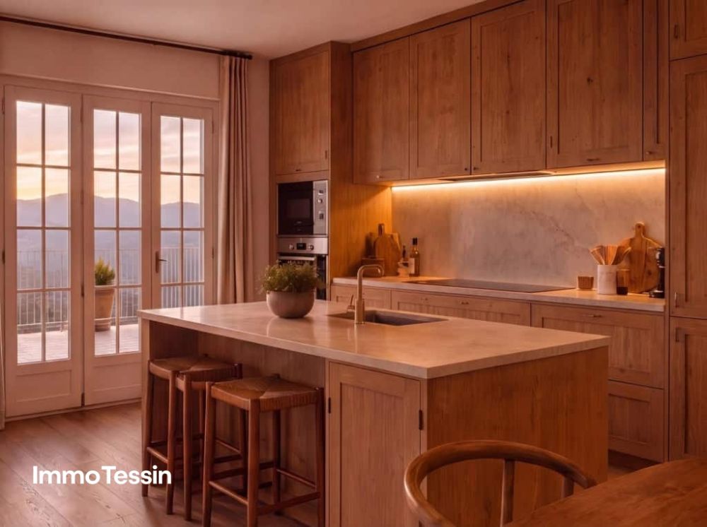 Neues & exklusives 8 Zimmer Haus mit wunderschöner Weitsicht in die Tessiner Bergwelt nähe Lugano - Exklusives Duplex Projekt nahe Lugano b811