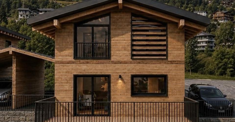 VILLA CONTEMPORAINE NEUVE 4.5 pièces - FINITIONS AU GRÉ DE L'ACQUÉREUR - VEX - Chalet 4.5 pièces - image - 2