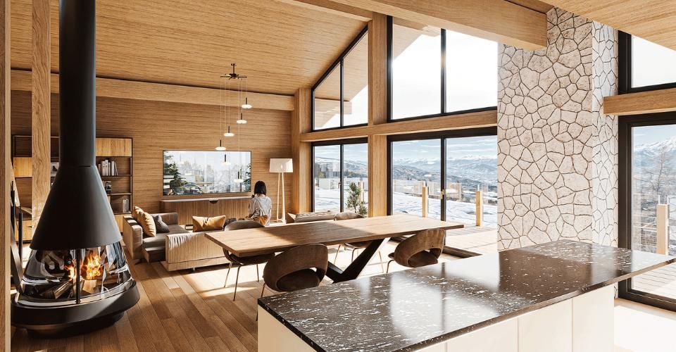 Un chalet exceptionnel un quartier chic Cleves proche des pistes ski - Chalet 5.5 pièces - image - 2