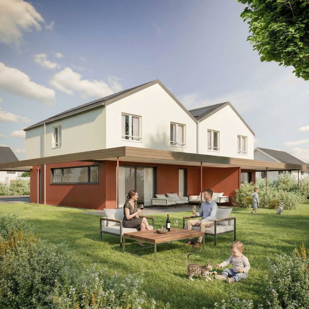 «Zwei Freunde» | Neubau 5.5-Zi.-EFH mit Hobbyraum & gecktem Sitzplatz | Roggwil BE -  Bild 1