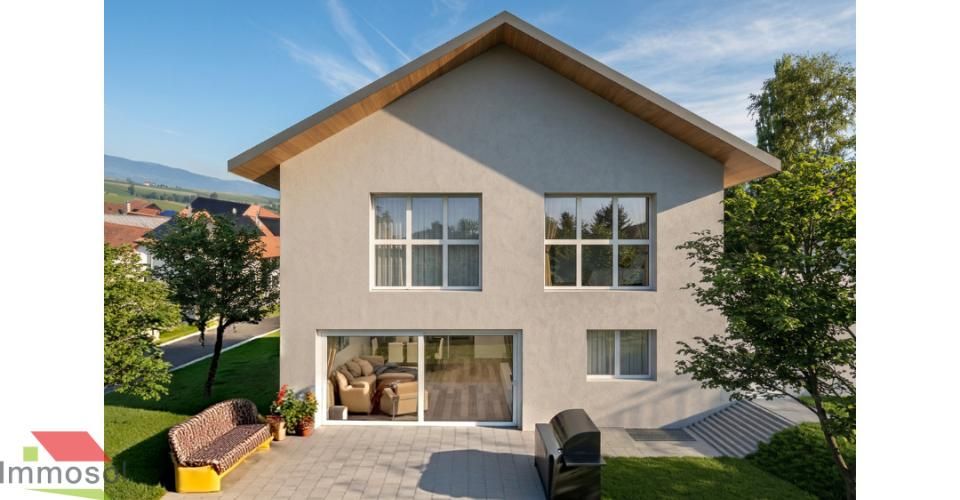 Nouvelle promotion à Thierrens – Villas familiales 6.5p avec jardin - Maison jumelée 6.5 pièces - image - 1