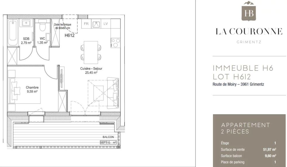 Appartement H612 - La Couronne -  Bild 7