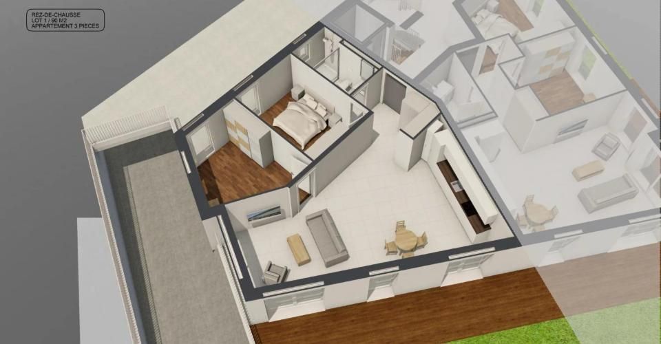 Appartement 3.5 pièces avec jardin privatif à Saxon - Appartement 3.5 pièces - image - 8
