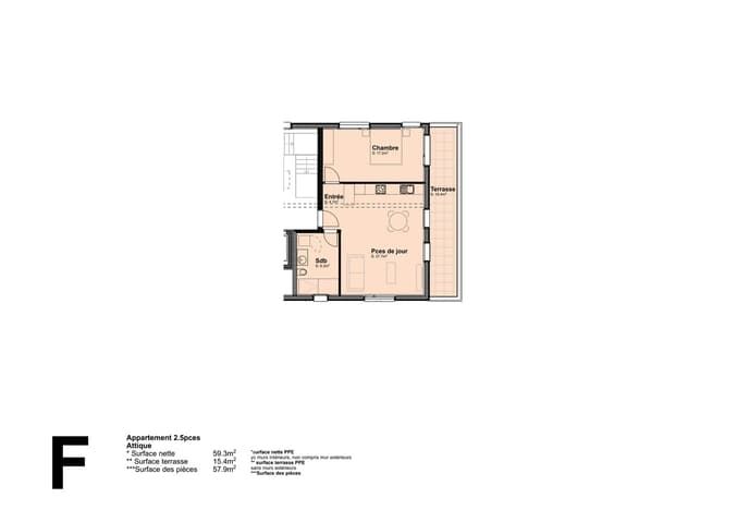 Bel attique de 2,5 pièces dans une nouvelle construction à Saint-Imier -  Bild 4
