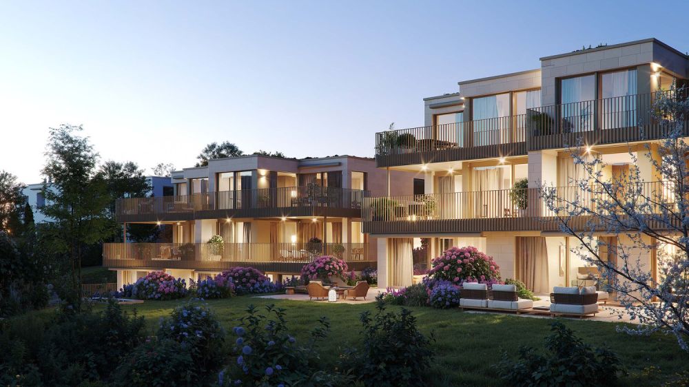 Wohnen in Küsnacht - nur noch 3 Wohnungen verfügbar - Inizia_Schiedhaldensteig32_01ExteriorANight_QuatreCaps.jpg