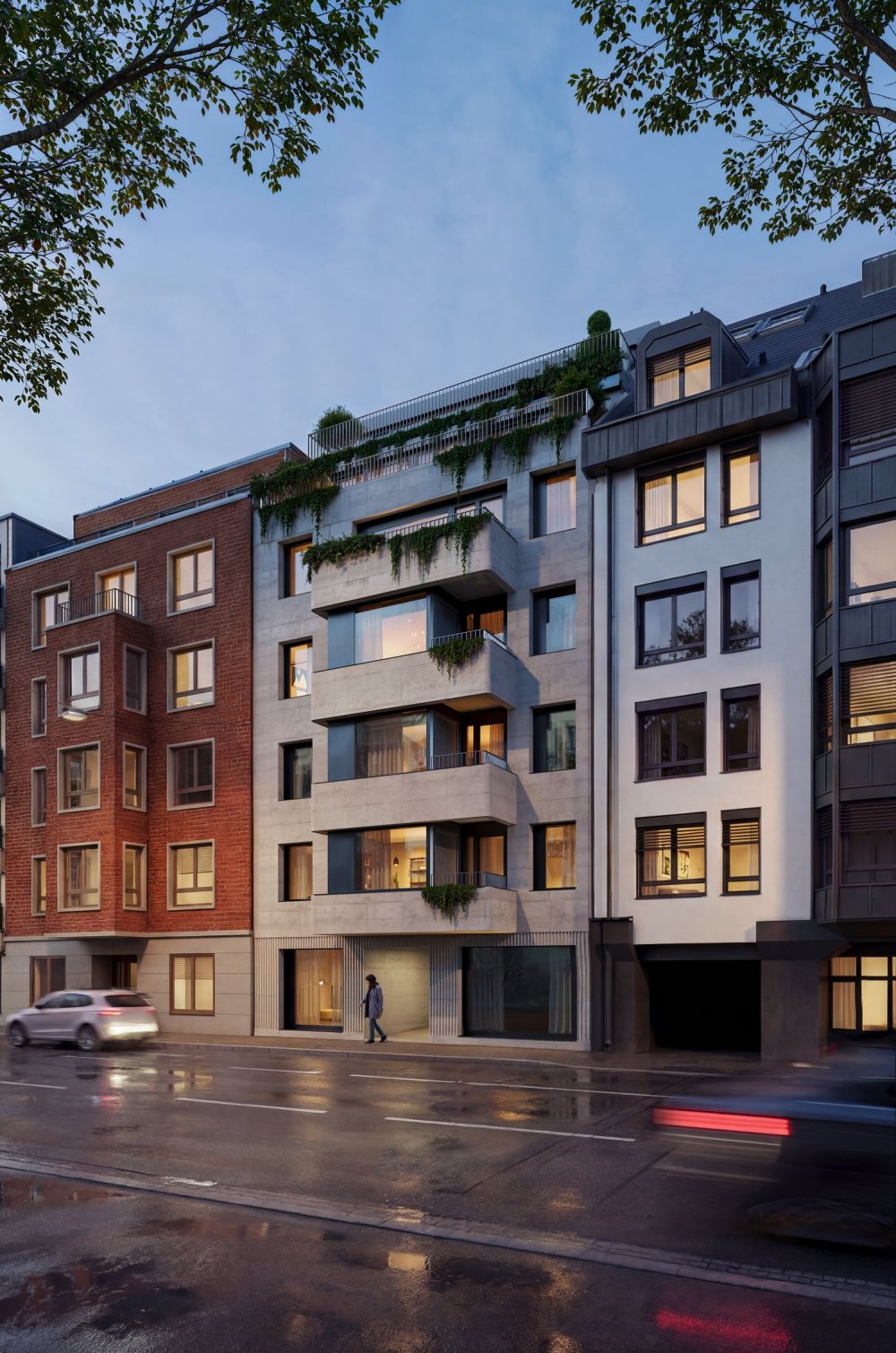 Neubau Attikawohnung mit 96m2 Wohnfläche und 40m2 Terrasse über den Dächern Basel -  Bild 3