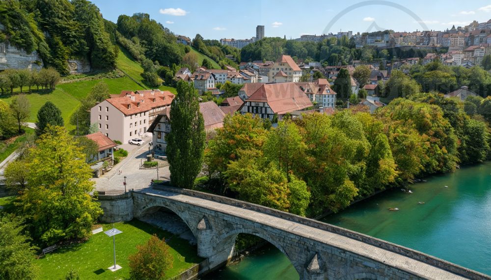 Magnifiques 2.5 pcs proche Sarine en basse ville de Fribourg - Bild 6