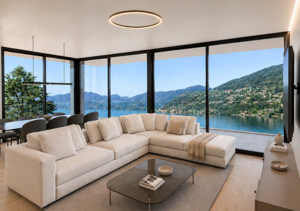 Villa vista lago in costruzione a Brusino Arsizio -  Bild 1