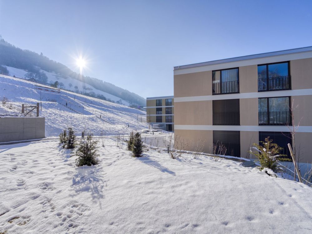 5.5-Zimmer Gartengeschosswohnung für höchste Wohnansprüche - Winterliche Ruhe in erhöhter Wohnlage