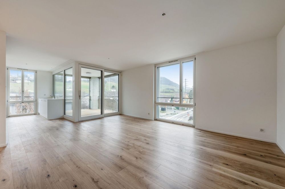 Attraktive 3.5-Zimmer-Wohnung in Frick - zentral und modern wohnen - Wohnzimmer