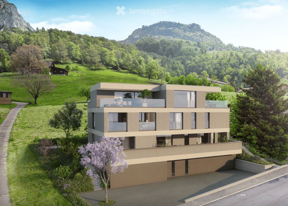 Exklusive Panorama-Residenz mit Einfamilienhaus-Flair in Schwyz, nahe Zug -  Bild 1