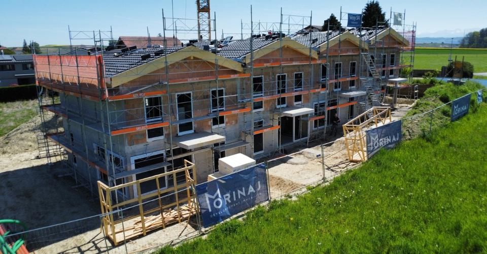 Gletterens à vendre Villa contigüe de 5,5 pces LIVRAISON AUTOMNE 2026 - Maison contiguë 5.5 pièces - image - 1