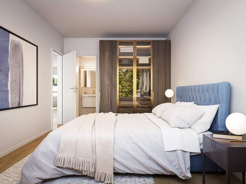 Empfangen Sie Ihre Gäste grosszügig  4.5-Zimmer-Neubauwohnung im Lind - Schlafzimmer