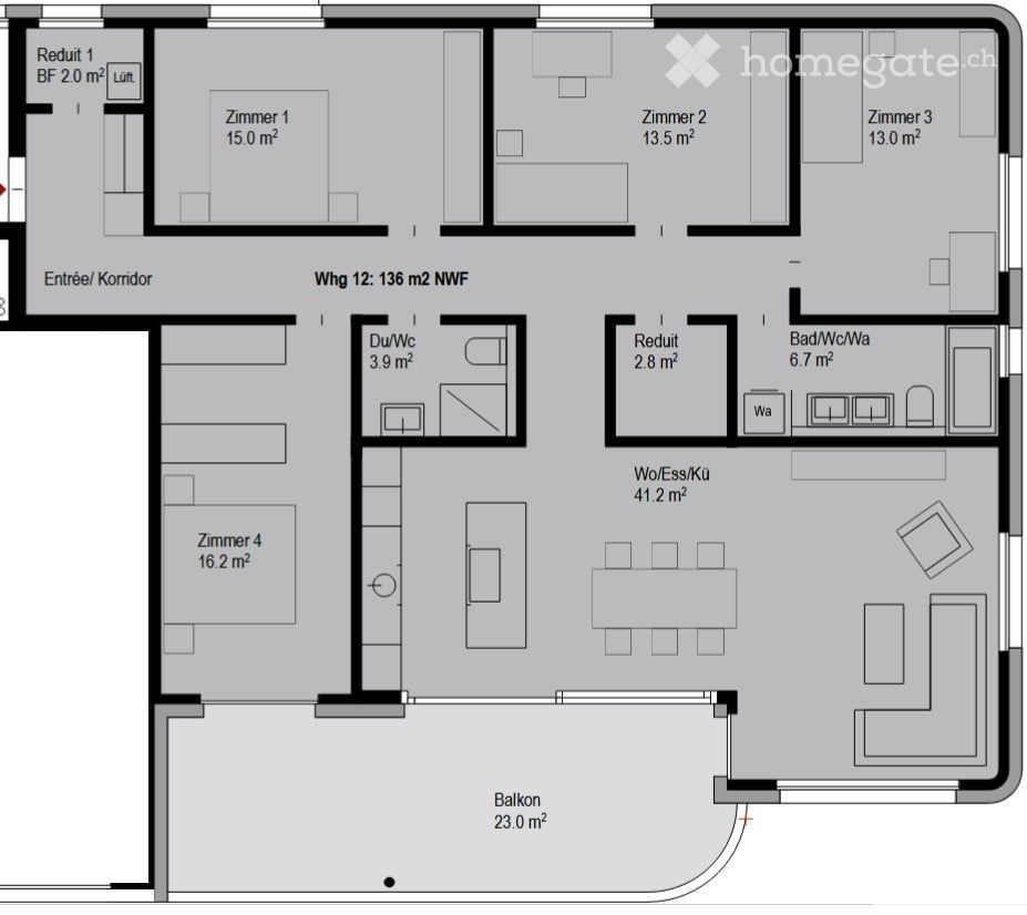 Erstbezug: Moderne 5.5-Zimmer-Wohnung - Bild 4