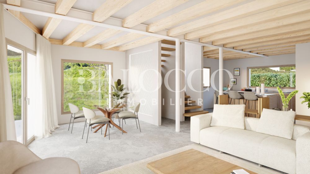 Magnifique projet coeur du vignoble vaudois - Lot 3 - Pièce à vivre et vue sur les vignes