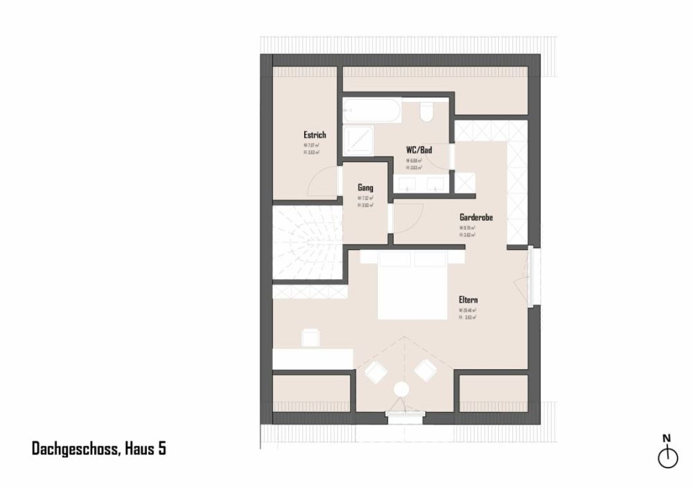 Haus 5 / 7.5 Zimmer Einfamilienhaushälfte am Bach -  Bild 13