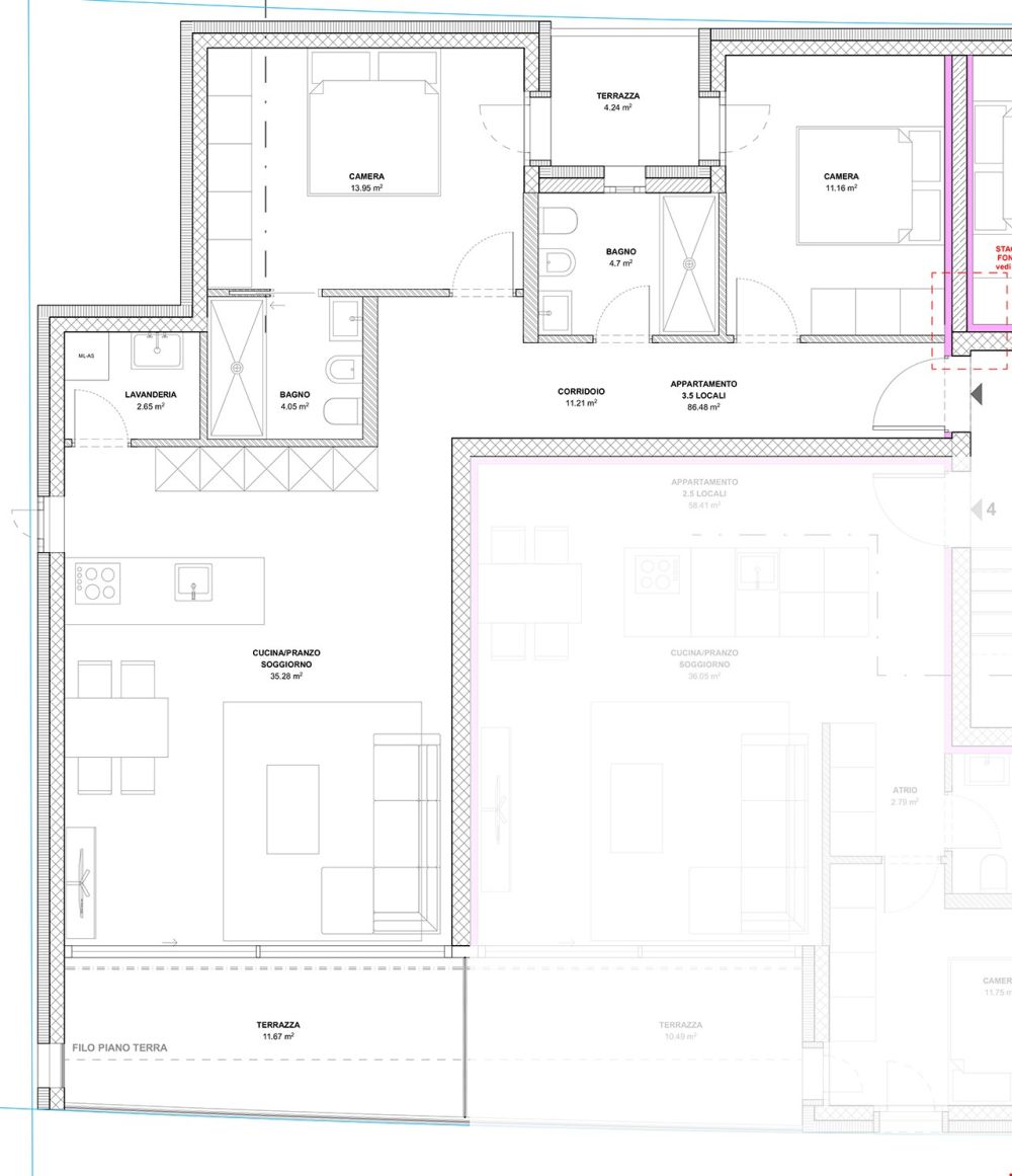 Massagno, 3.5 Locali in elegante Residenza -  Bild 4