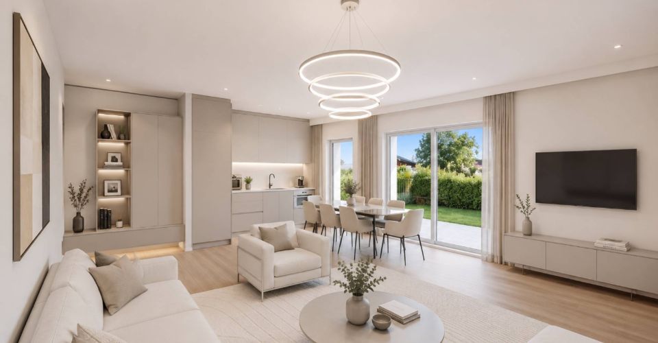 Appartement de 3,5 pièces en rez-de-chaussée avec jardin - Appartement 3.5 pièces - image - 1