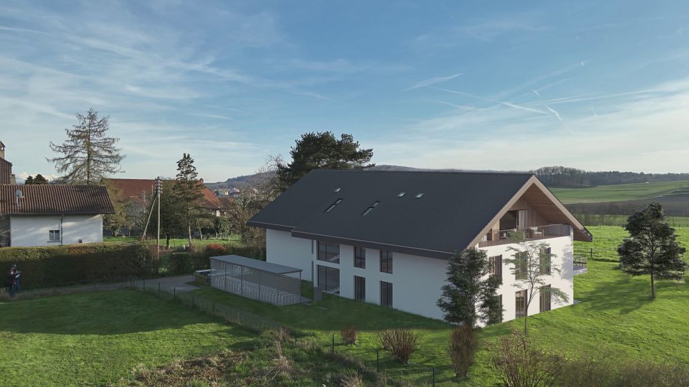 Estavayer / Frasses  Magnifique 5,5 pces dans les combles  Vue dégagée -  Bild 4